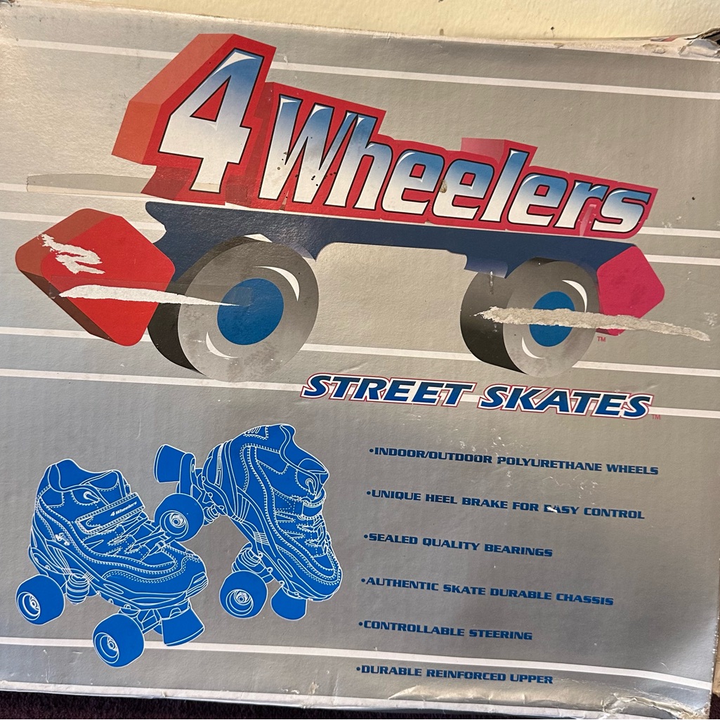 4 Wheelers Street Skates Brand New With Wrench To Tighten Wheels Vintage Womens